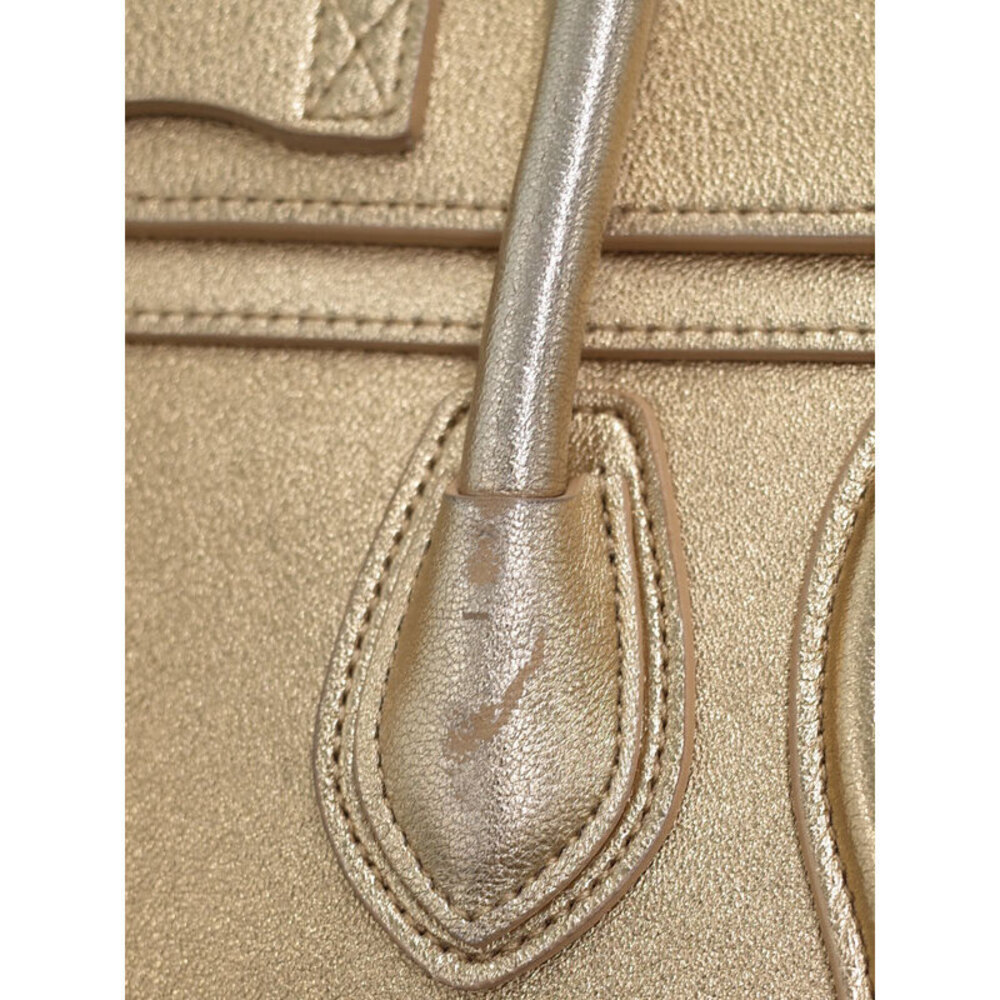 Celine Shopper Leather Shoulder Bag - Picture 4 of 9